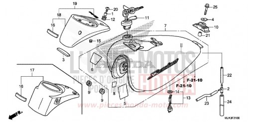 FUEL TANK (VT750C/C2S/CA/CS) VT750C2SD de 2013